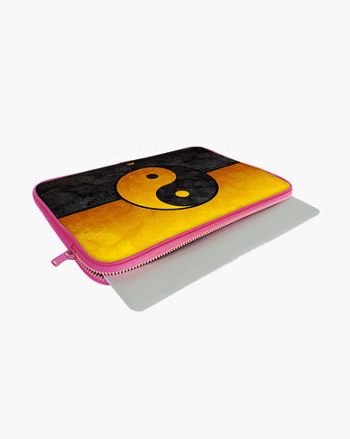 Yin-Yang in Gold MacBook / Laptop Sleeve
