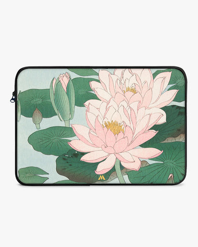 Water Lily [Ohara Koson] MacBook / Laptop-Sleeve
