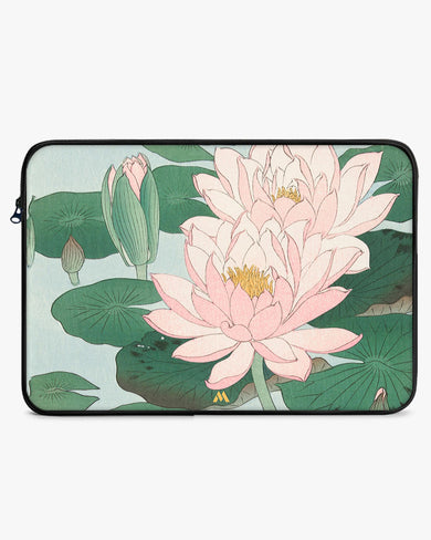 Water Lily [Ohara Koson] MacBook / Laptop-Sleeve