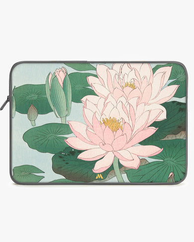Water Lily [Ohara Koson] MacBook / Laptop-Sleeve