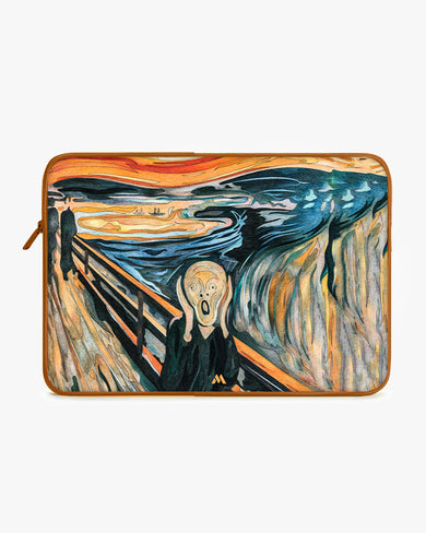 The Scream in Technicolor [Edvard Munch] MacBook / Laptop Sleeve