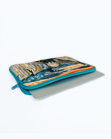 The Scream in Technicolor [Edvard Munch] MacBook / Laptop Sleeve