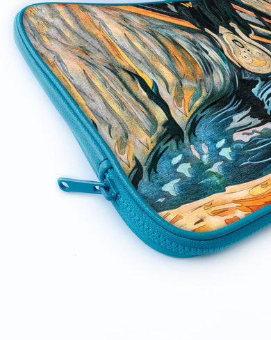 The Scream in Technicolor [Edvard Munch] MacBook / Laptop Sleeve