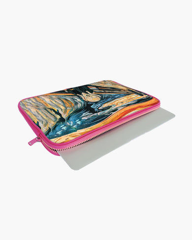 The Scream in Technicolor [Edvard Munch] MacBook / Laptop Sleeve