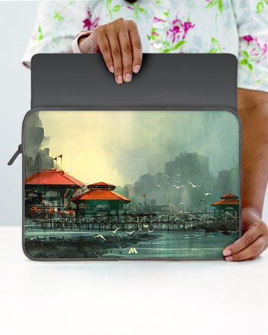 Coastal Village Heaven MacBook / Laptop-Sleeve