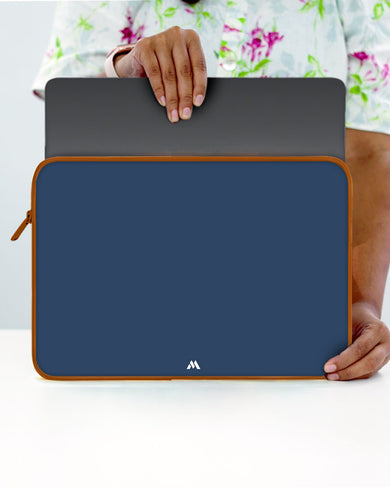 Gray Blue Life MacBook / Laptop-Sleeve