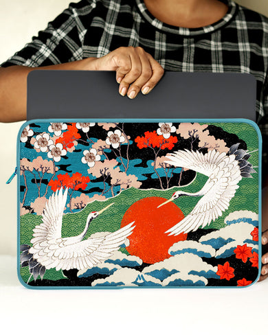 Japanese Crane Tapestry MacBook / Laptop Sleeve