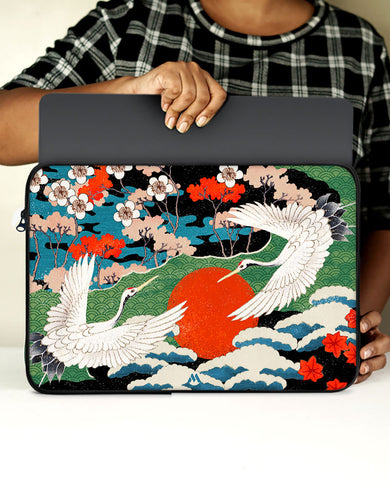 Japanese Crane Tapestry MacBook / Laptop Sleeve