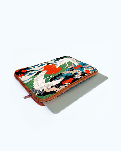 Japanese Crane Tapestry MacBook / Laptop Sleeve