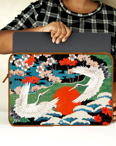 Japanese Crane Tapestry MacBook / Laptop Sleeve