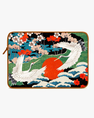 Japanese Crane Tapestry MacBook / Laptop Sleeve