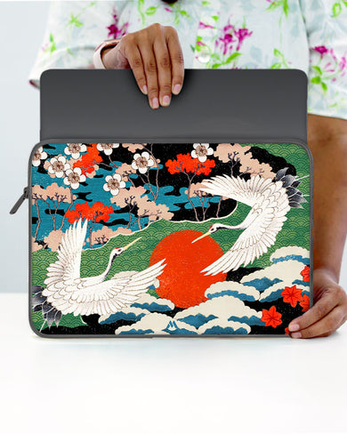 Japanese Crane Tapestry MacBook / Laptop Sleeve