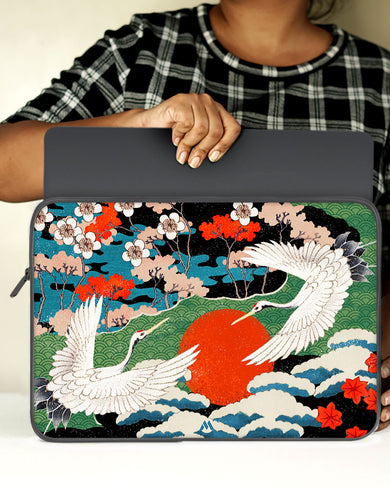 Japanese Crane Tapestry MacBook / Laptop Sleeve