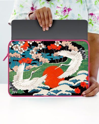 Japanese Crane Tapestry MacBook / Laptop Sleeve