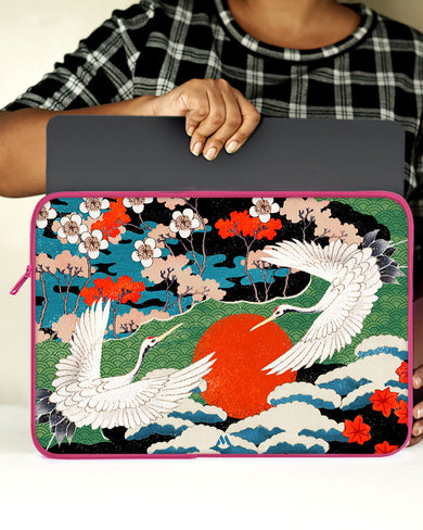 Japanese Crane Tapestry MacBook / Laptop Sleeve