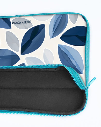 Cobalt Leaves [BREATHE] MacBook / Laptop Sleeve