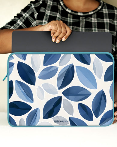 Cobalt Leaves [BREATHE] MacBook / Laptop Sleeve