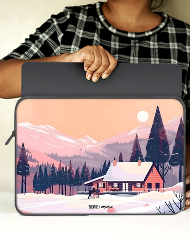 Swiss Ski Lodge [BREATHE] MacBook / Laptop Sleeve