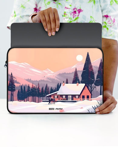 Swiss Ski Lodge [BREATHE] MacBook / Laptop Sleeve