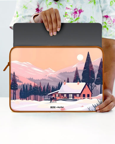 Swiss Ski Lodge [BREATHE] MacBook / Laptop Sleeve