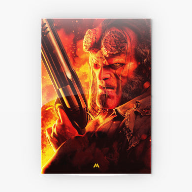 Hellboy Straight from Hell Metal Poster-Combo