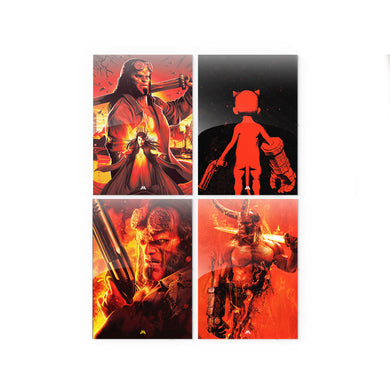 Hellboy Straight from Hell Metal Poster-Combo