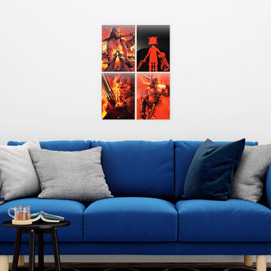 Hellboy Straight from Hell Metal Poster-Combo