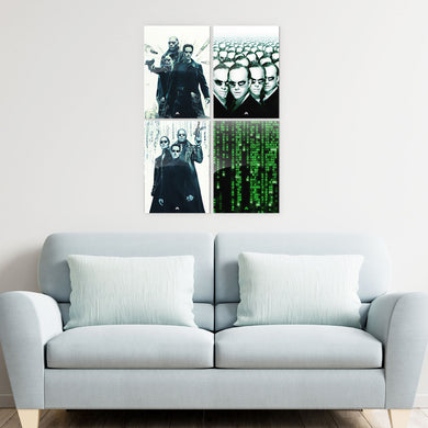 Matrix Movies Metal Poster-Combo