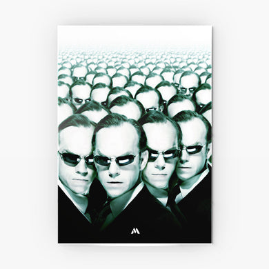 Matrix Movies Metal Poster-Combo