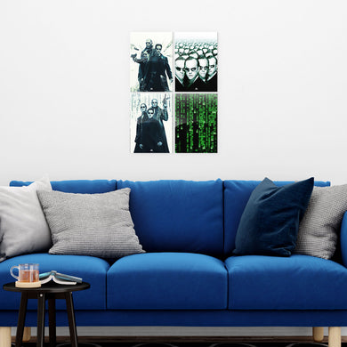 Matrix Movies Metal Poster-Combo