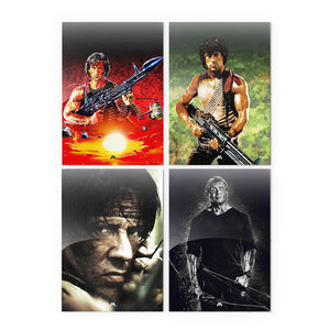 Rambo Movies Metal Poster-Combo