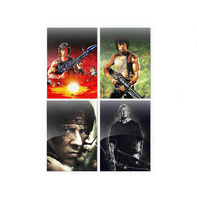 Rambo Movies Metal Poster-Combo