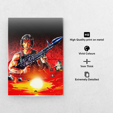 Rambo Movies Metal Poster-Combo