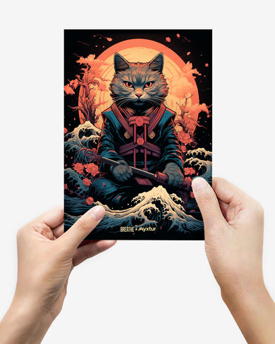 Katana Kitten [BREATHE] Metal-Poster