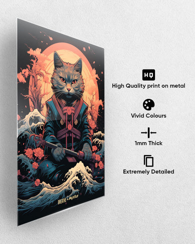 Katana Kitten [BREATHE] Metal-Poster