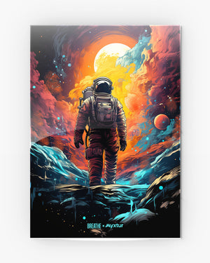 Technicolor Space Adventure [BREATHE] Metal-Poster