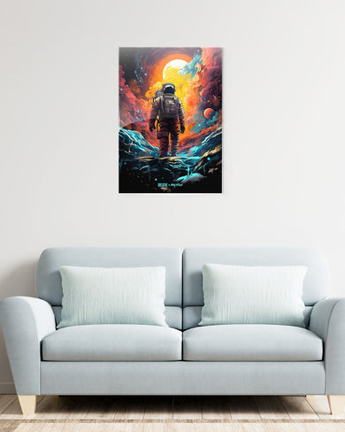 Technicolor Space Adventure [BREATHE] Metal-Poster