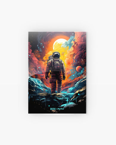 Technicolor Space Adventure [BREATHE] Metal-Poster