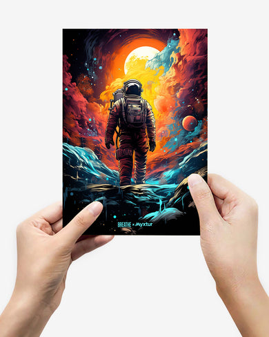 Technicolor Space Adventure [BREATHE] Metal-Poster