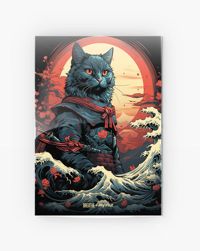Samurai Paws [BREATHE] Metal-Poster