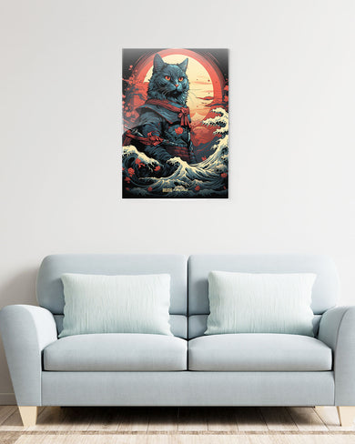Samurai Paws [BREATHE] Metal-Poster