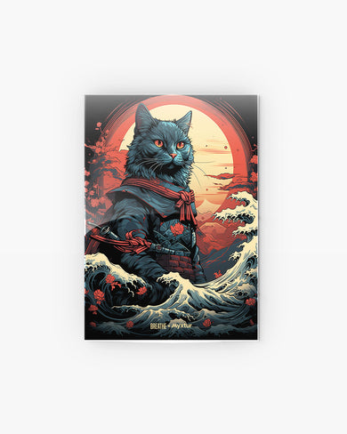 Samurai Paws [BREATHE] Metal-Poster