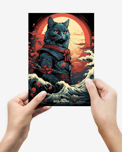 Samurai Paws [BREATHE] Metal-Poster