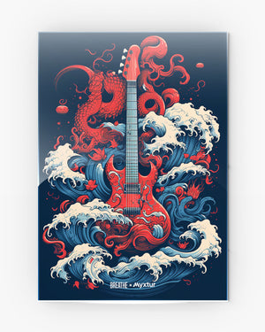 Seafaring Guitar Fantasy [BREATHE] Metal Poster