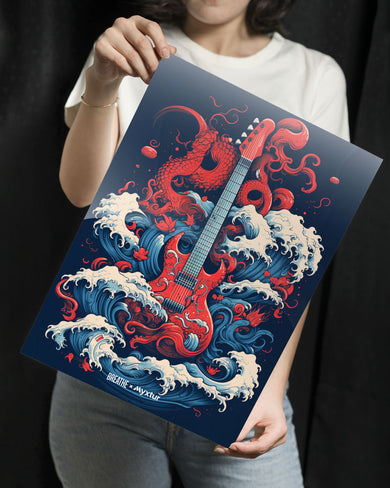 Seafaring Guitar Fantasy [BREATHE] Metal-Poster