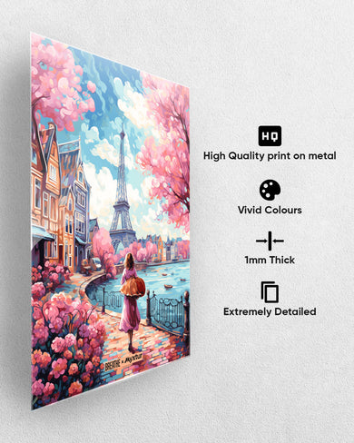 Pastel Paris Impressions [BREATHE] Metal-Poster