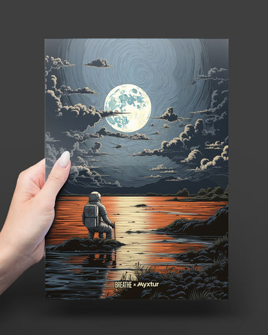 Lunar Reflections [BREATHE] Metal-Poster
