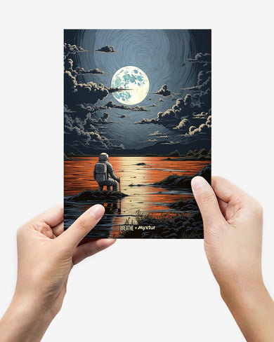 Lunar Reflections [BREATHE] Metal-Poster