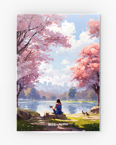 Tranquil Tales by the Stream [BREATHE] Metal-Poster