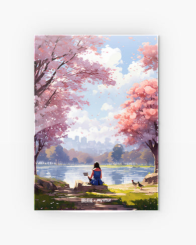 Tranquil Tales by the Stream [BREATHE] Metal-Poster